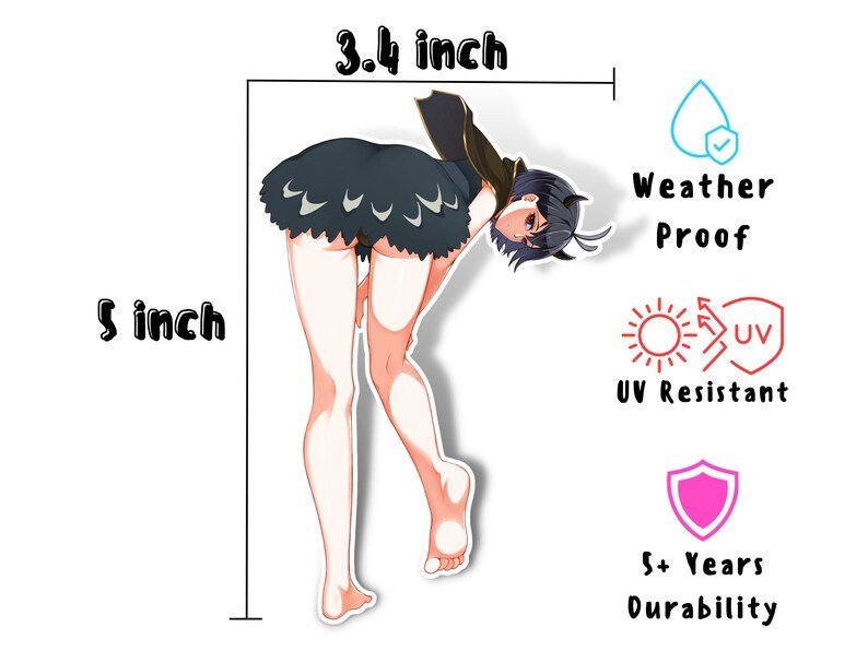 NSFW Black Clover Nero anime waifu sticker inspired by rule 34.