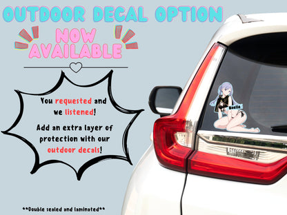 Nsfw anime car stickers of Noelle from Black Clover option now available at Stick it Anime.