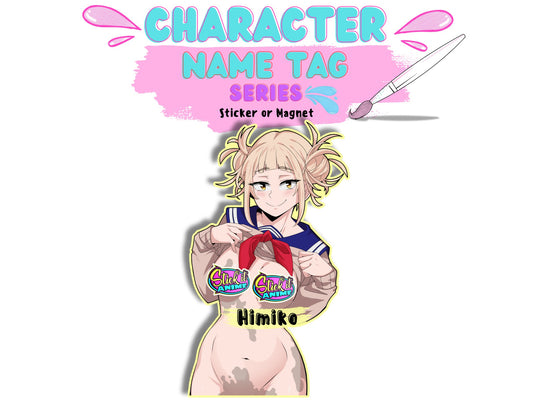 Lewd flashing Himiko Toga from My Hero Academia anime sticker.