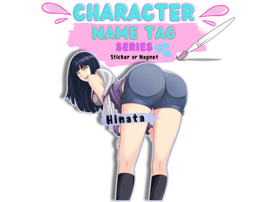 Naruto Road to Ninja anime movie version of Hinata Hyuga waifu sticker.