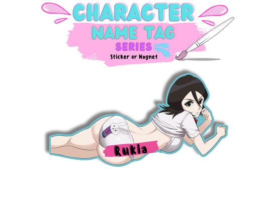 Lewd Rukia Kuchiki wearing chappy the rabbit underwear waifu sticker.