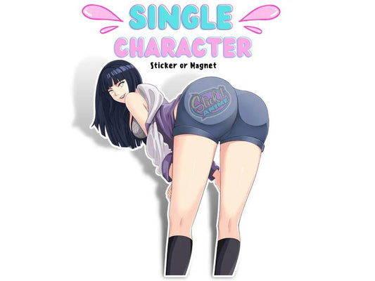 Hinata Hyuga Naruto Uzumakis wife in Boruto rule 34 ecchi Road to Ninja nsfw softcore sticker.